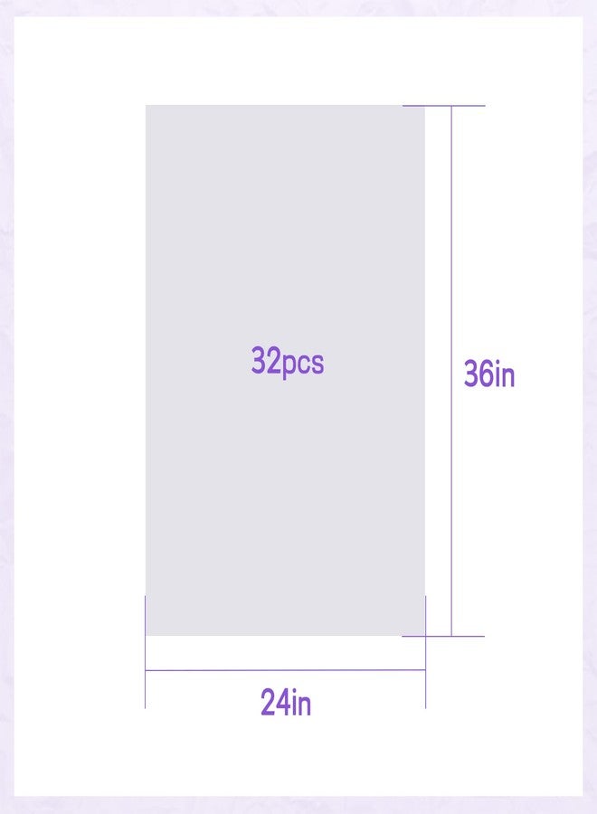 Simetufy 32 Sheets 24" x 36" White Tissue for Gift Bags, Storage, Packaging, Holidays, Birthdays, Weddings, Christmas, DIY Crafts - Image 2